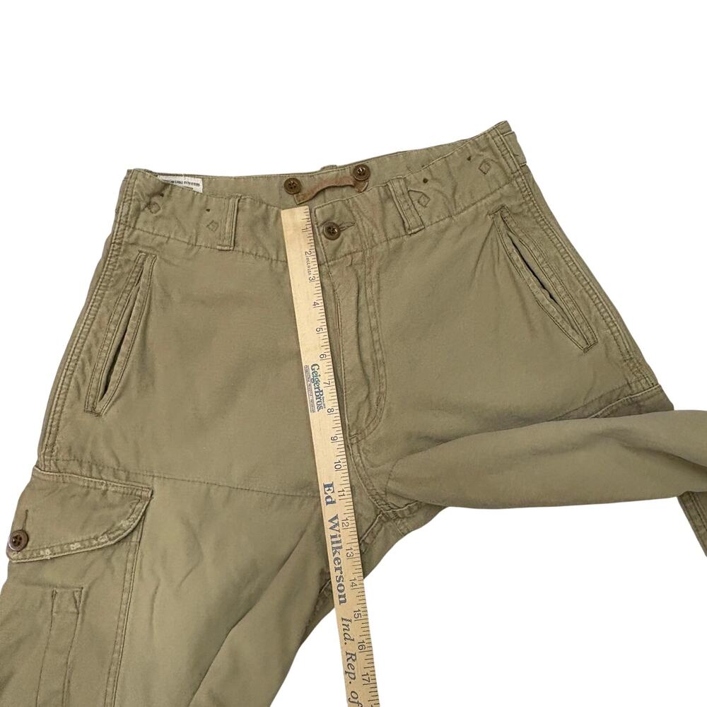 American Eagle Cargo Pants Mens Size 32x34 Tan Military Field Surplus Trousers - Picture 8 of 10
